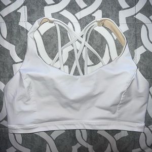 lululemon Free to Be Serene Sports Bra, Size 14, White